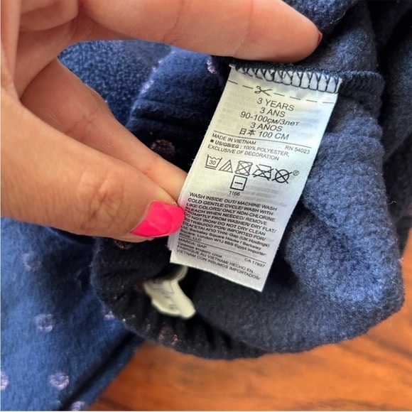 BabyGap Kids Fleece Set Full Zip Hoodie Jogger Sweatpants 4 Top 3 Pants Navy - Picture 11 of 11